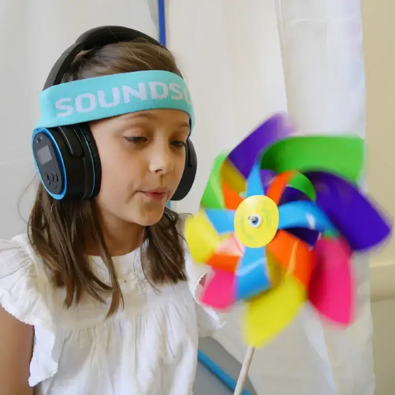 Soundsory® vaikas naudoja